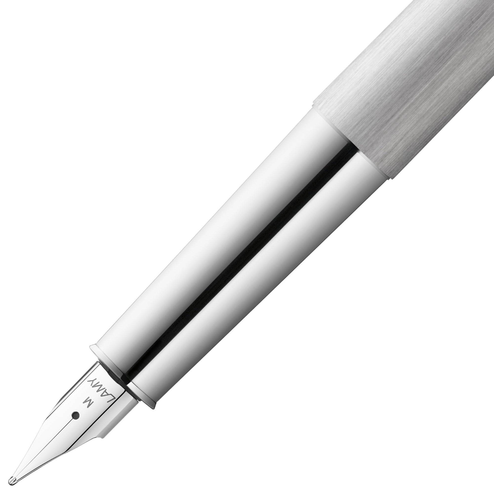 Lamy 1228071 M Scala fountain pen, brushed 051, silver - Image 3