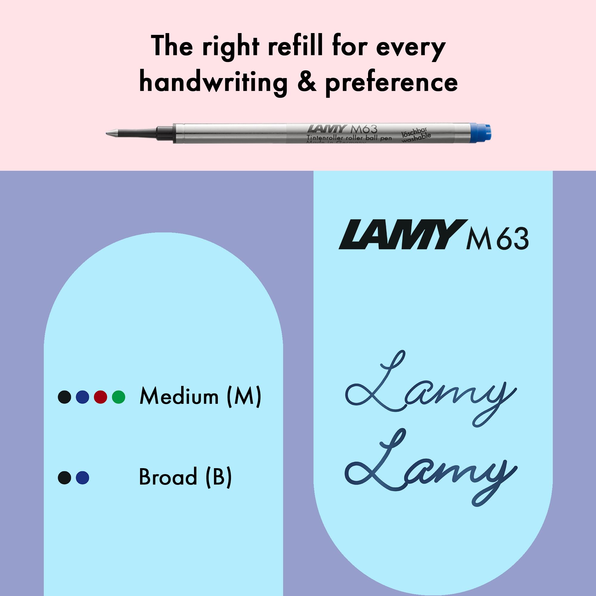 Lamy AL-star black purple - Rollerball Pen pen with transparent, ergonomic grip & line width M - lightweight aluminum body - including rollerball refill M 63 in black - Image 5