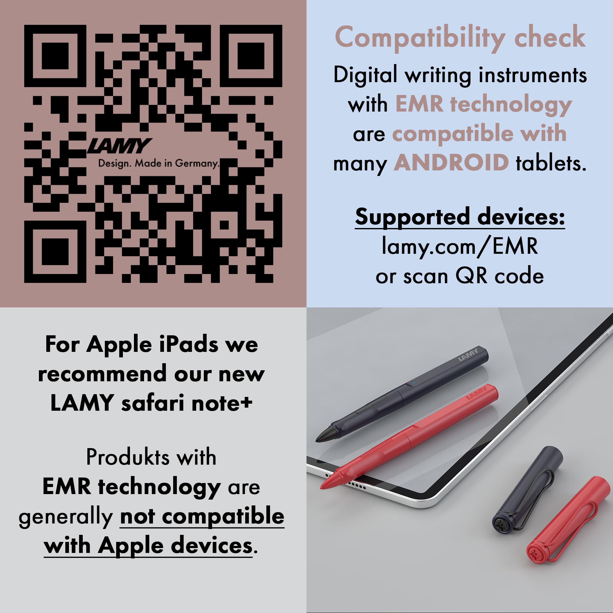 LAMY AL-Star EMR Black (PC/EL tip) - Stylus Pen for Many Android Devices - Touchscreen Pen with Ergonomic Grip - Precise Writing & Drawing on Digital Media - with Function Button - Image 3