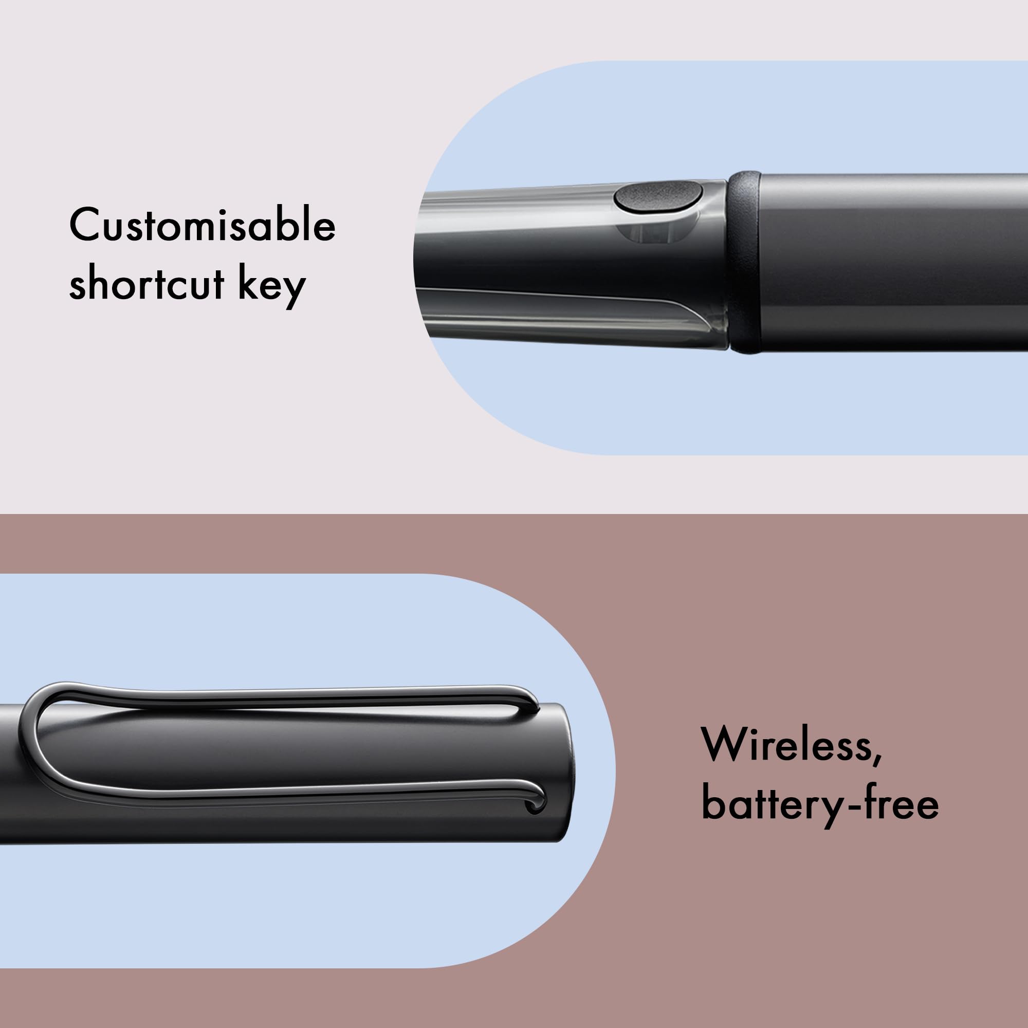 LAMY AL-Star EMR Black (PC/EL tip) - Stylus Pen for Many Android Devices - Touchscreen Pen with Ergonomic Grip - Precise Writing & Drawing on Digital Media - with Function Button - Image 5