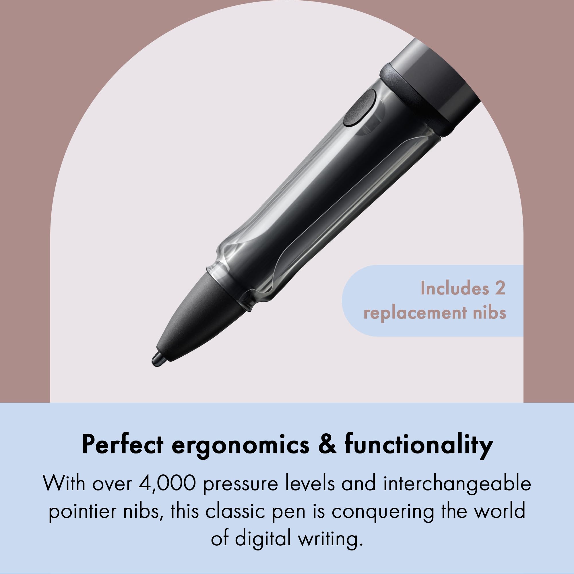 LAMY AL-Star EMR Black (PC/EL tip) - Stylus Pen for Many Android Devices - Touchscreen Pen with Ergonomic Grip - Precise Writing & Drawing on Digital Media - with Function Button - Image 6