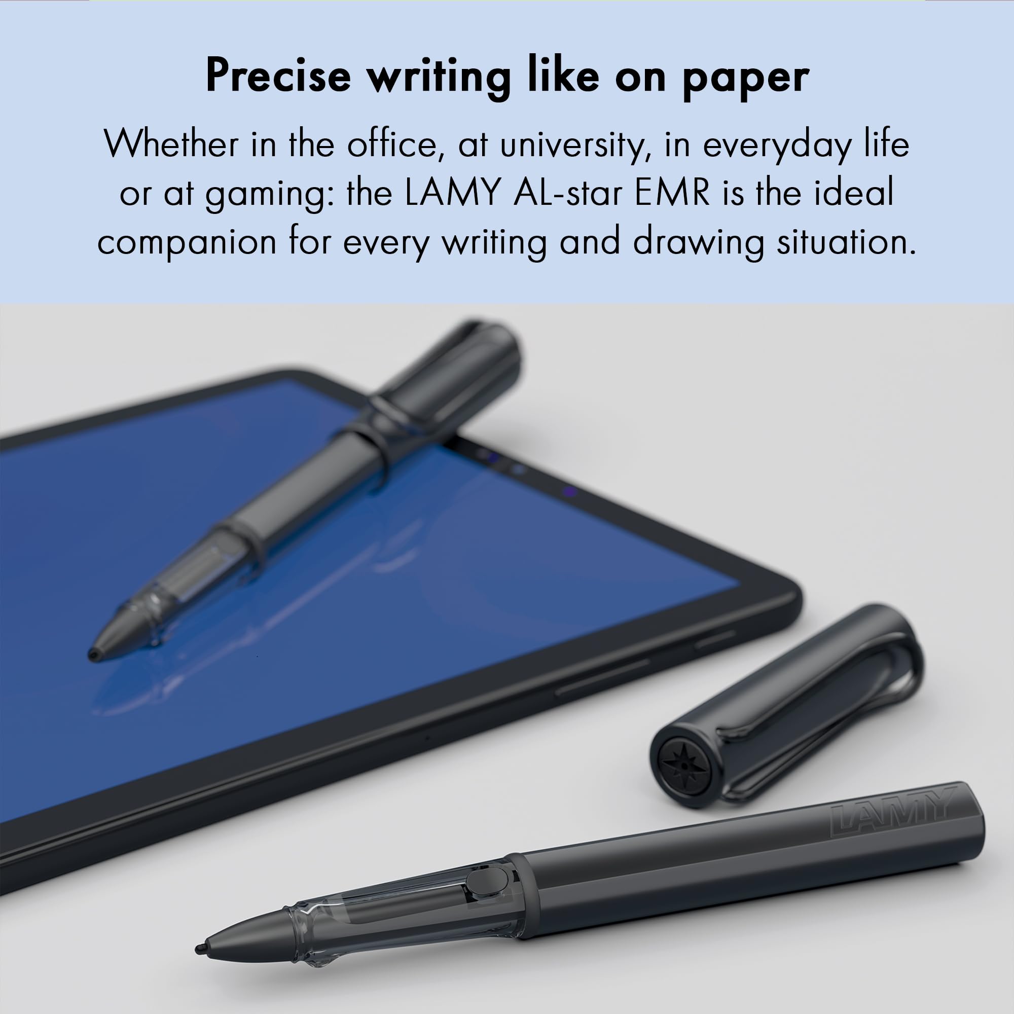 LAMY AL-Star EMR Black (PC/EL tip) - Stylus Pen for Many Android Devices - Touchscreen Pen with Ergonomic Grip - Precise Writing & Drawing on Digital Media - with Function Button - Image 7