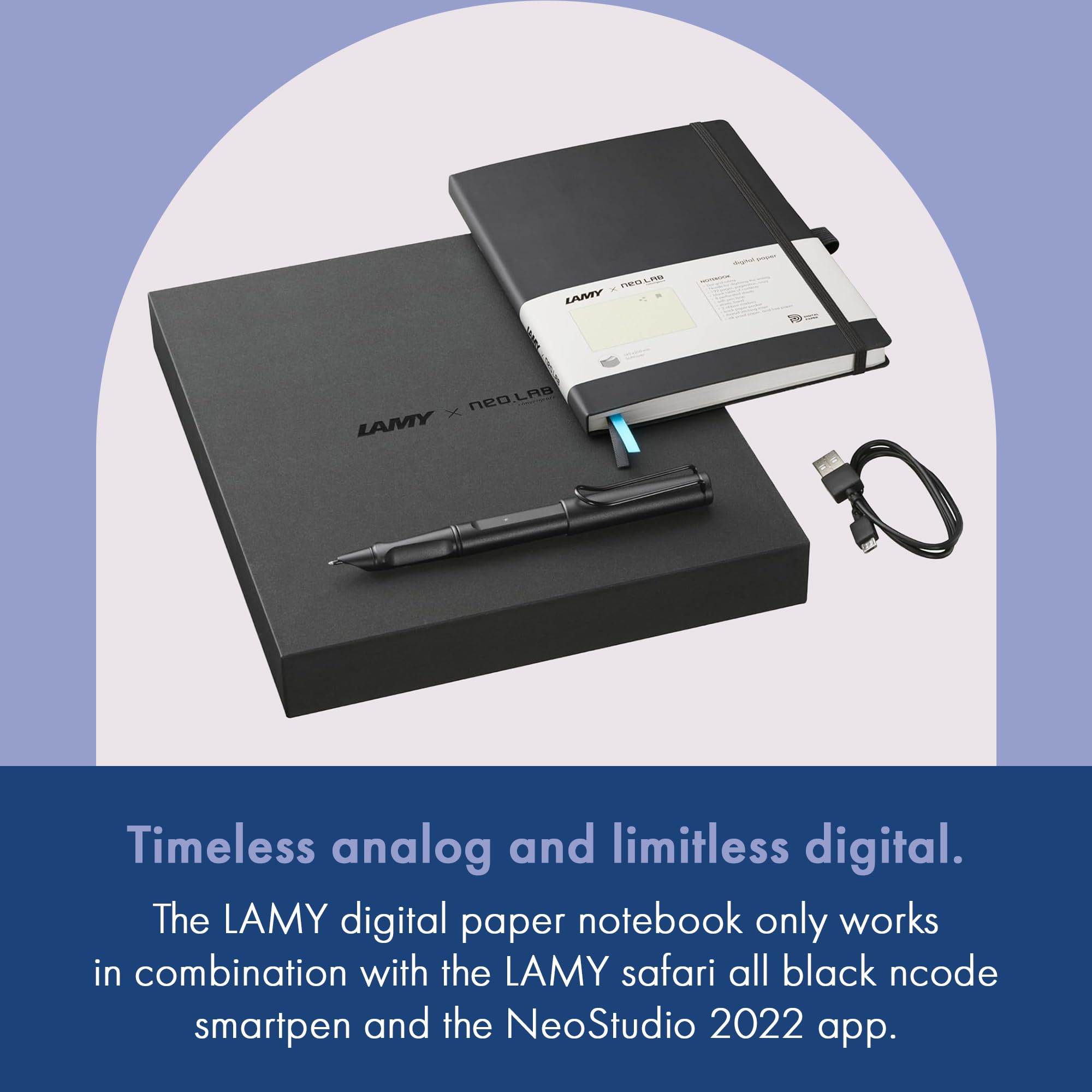 Lamy safari ncode digital notebook - 192 page digital paper notebook in A5 - writing on real paper with digital processing - digital notepad safari ncode smartpen - Image 6