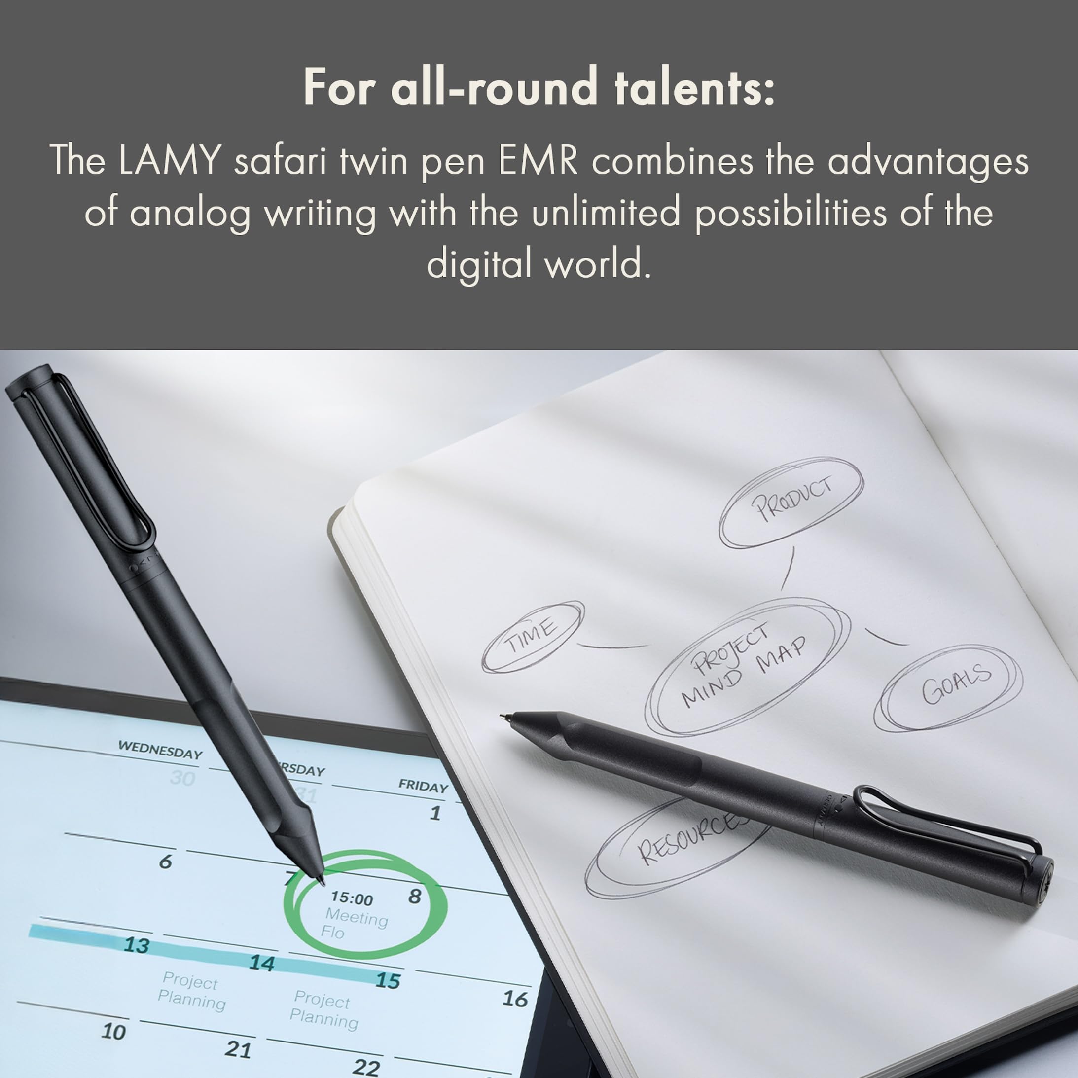 LAMY Safari Twin Pen EMR Stylus Pen Replacement Tips (4 pcs.) - Replaceable LAMY Z103 EMR Pen POM Round tip - Ideal for Rough (Matte) Surfaces - 0.7 mm tip Radius - Image 4