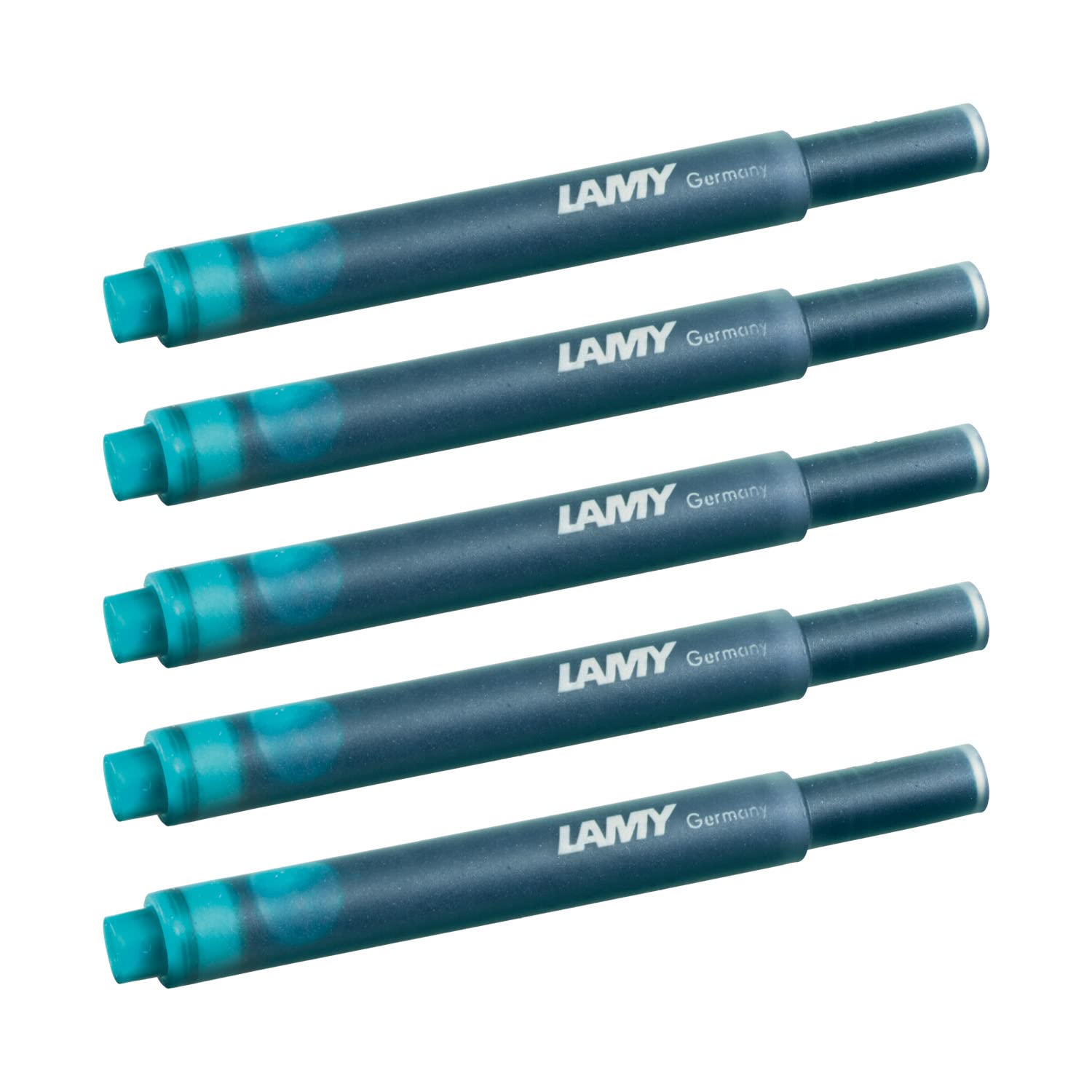 LAMY T10 Ink cartridges with Large Ink Capacity - Suitable for All Lamy Fountain Pen Models - Contents 1.25 ml per Cartridge - 5 Pieces per Pack - Ink Color Turquoise - Image 4