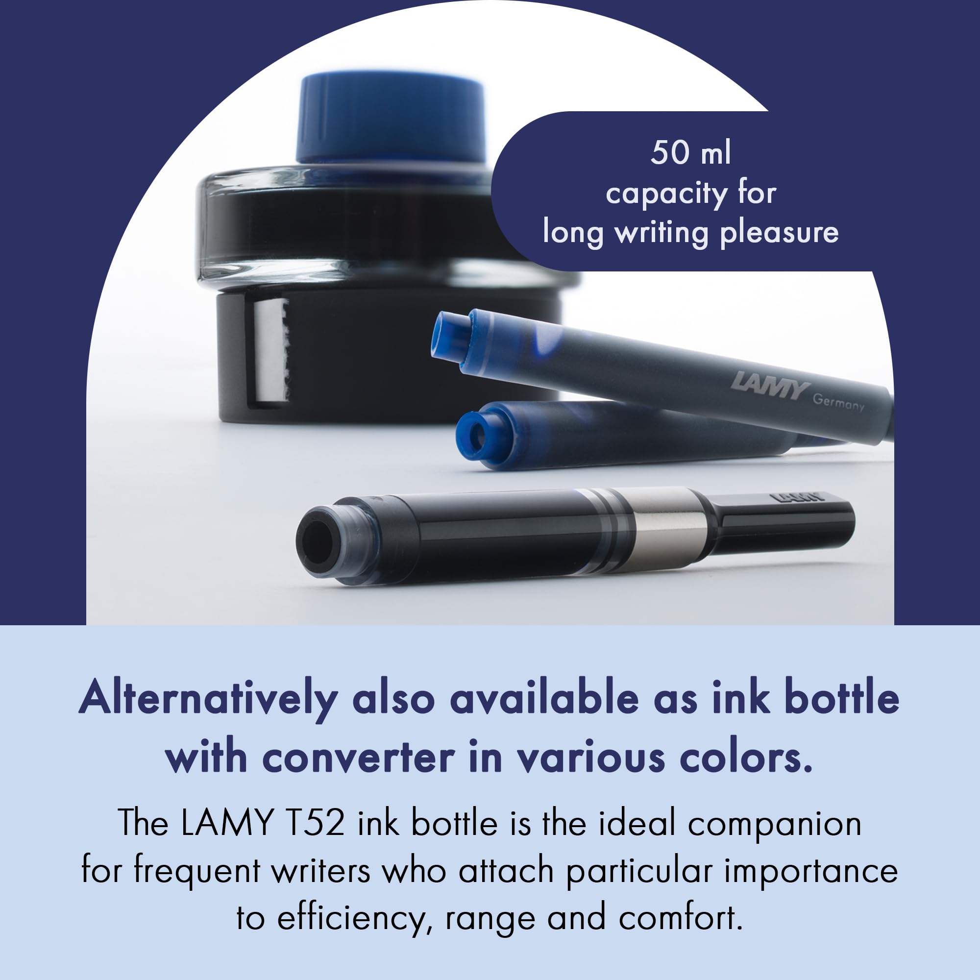 LAMY T10 Ink cartridges with Large Ink Capacity - Suitable for All Lamy Fountain Pen Models - Contents 1.25 ml per Cartridge - 5 Pieces per Pack - Ink Color Turquoise - Image 6