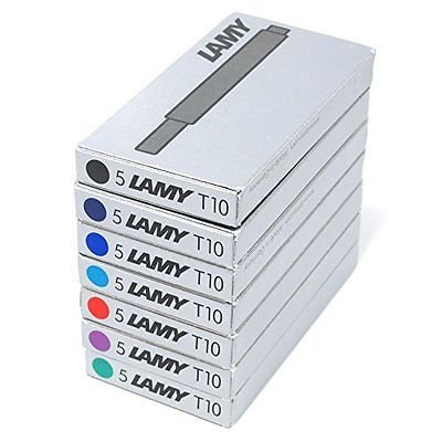 Marketfair Lamy Assorted Fountain Pen Ink Cartridges, 7 Packs, 35 Cartridges AL Star,Safari - Image 3